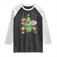 Wheek Wheek Guinea Pig Christmas Outfit Raglan Shirt Cavy Lover Gift - Wonder Print Shop