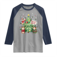 Wheek Wheek Guinea Pig Christmas Outfit Raglan Shirt Cavy Lover Gift - Wonder Print Shop