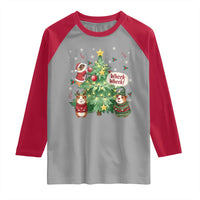 Wheek Wheek Guinea Pig Christmas Outfit Raglan Shirt Cavy Lover Gift - Wonder Print Shop