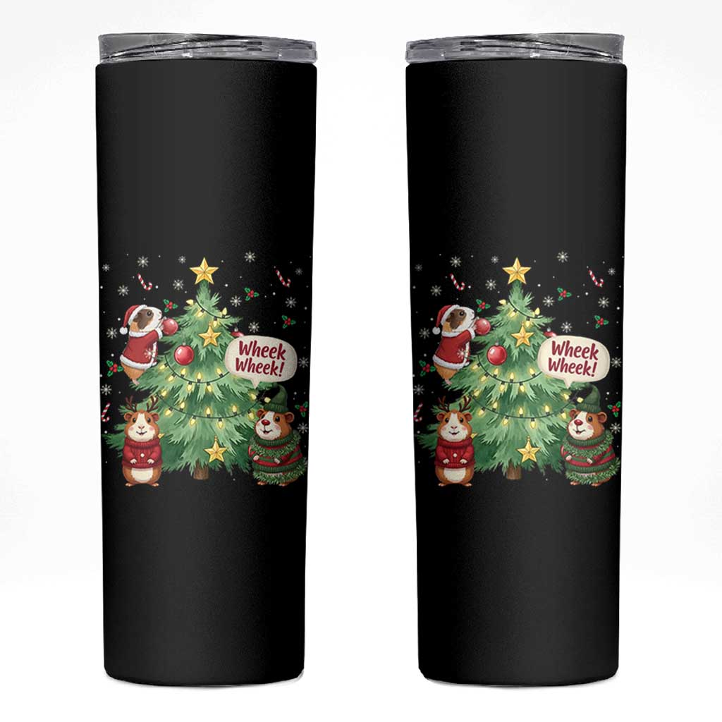 Wheek Wheek Guinea Pig Christmas Outfit Skinny Tumbler Cavy Lover Gift - Wonder Print Shop