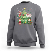 Wheek Wheek Guinea Pig Christmas Outfit Sweatshirt Cavy Lover Gift - Wonder Print Shop