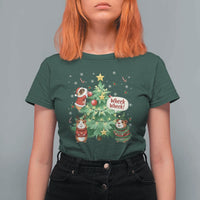 Wheek Wheek Guinea Pig Christmas Outfit T Shirt For Women Cavy Lover Gift - Wonder Print Shop