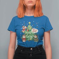 Wheek Wheek Guinea Pig Christmas Outfit T Shirt For Women Cavy Lover Gift - Wonder Print Shop