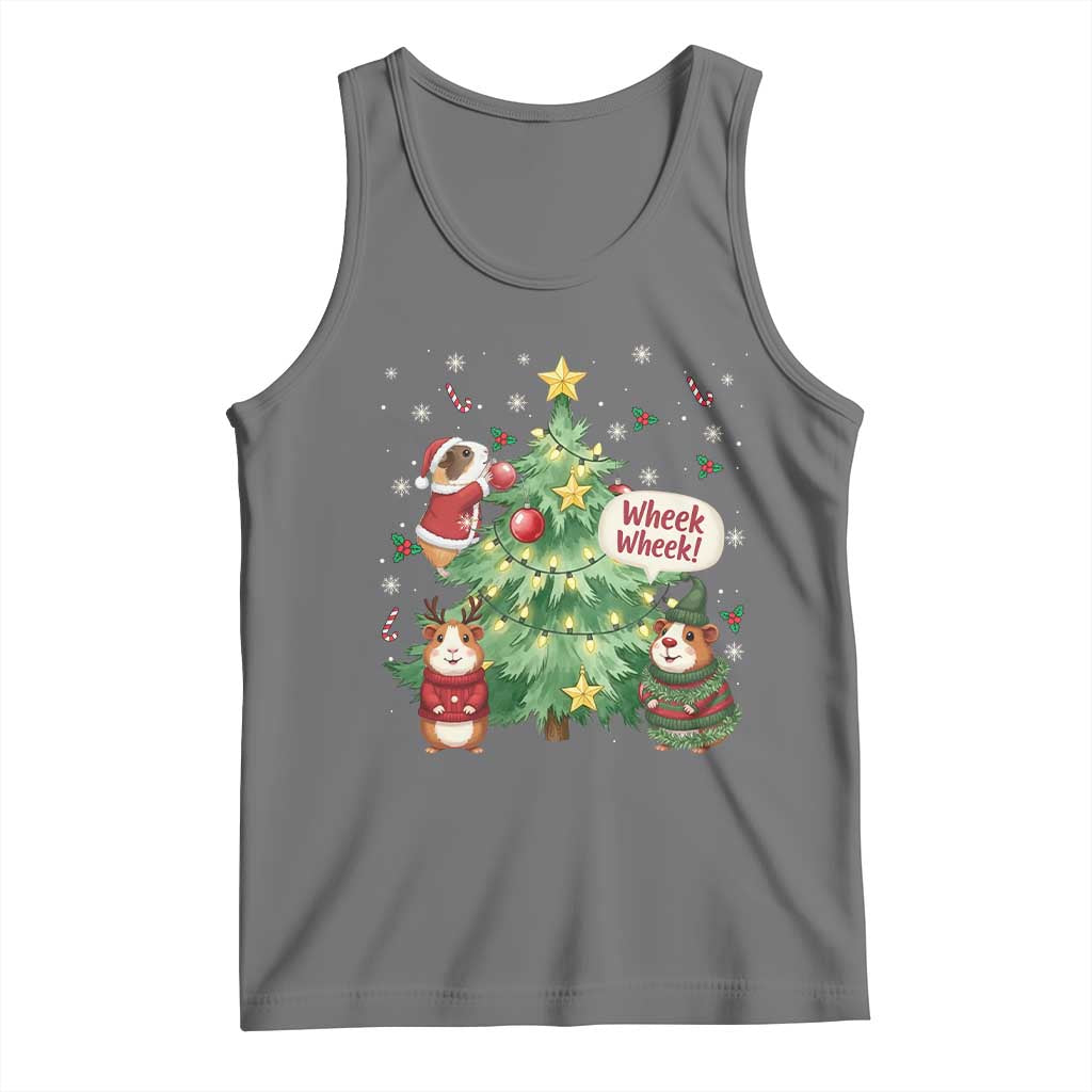 Wheek Wheek Guinea Pig Christmas Outfit Tank Top Cavy Lover Gift - Wonder Print Shop