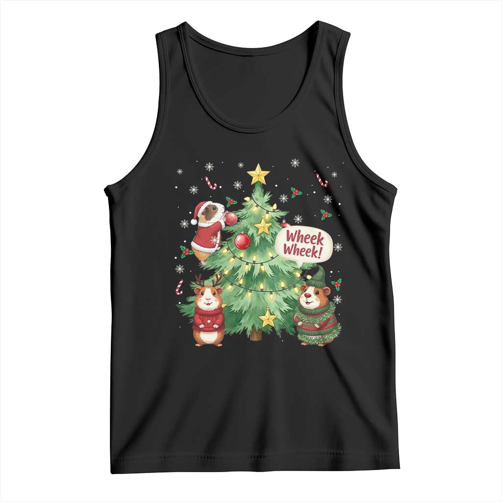 Wheek Wheek Guinea Pig Christmas Outfit Tank Top Cavy Lover Gift - Wonder Print Shop