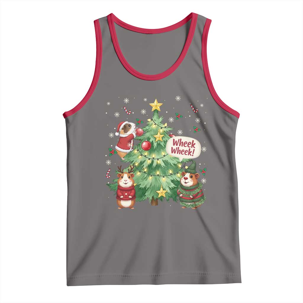 Wheek Wheek Guinea Pig Christmas Outfit Tank Top Cavy Lover Gift - Wonder Print Shop