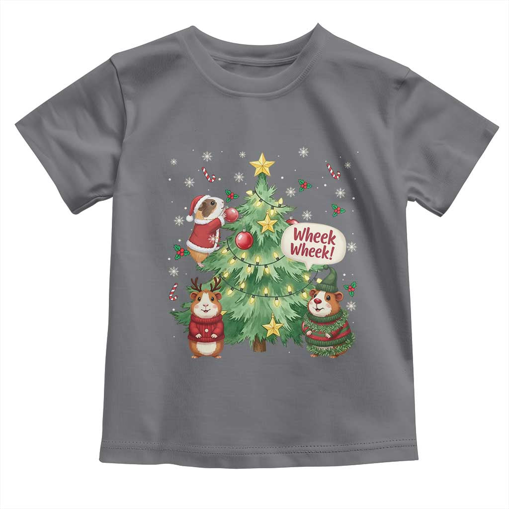 Wheek Wheek Guinea Pig Christmas Outfit Toddler T Shirt Cavy Lover Gift - Wonder Print Shop