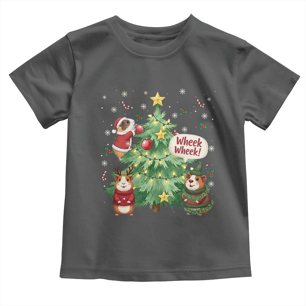 Wheek Wheek Guinea Pig Christmas Outfit Toddler T Shirt Cavy Lover Gift - Wonder Print Shop