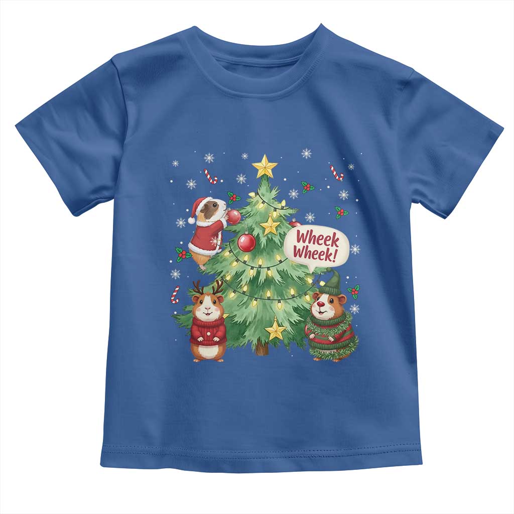 Wheek Wheek Guinea Pig Christmas Outfit Toddler T Shirt Cavy Lover Gift - Wonder Print Shop