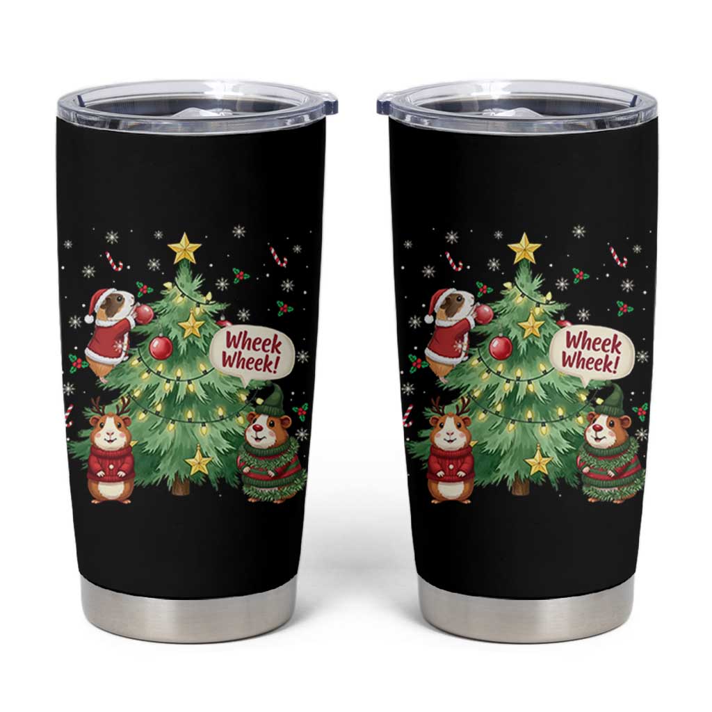 Wheek Wheek Guinea Pig Christmas Outfit Tumbler Cup Cavy Lover Gift - Wonder Print Shop