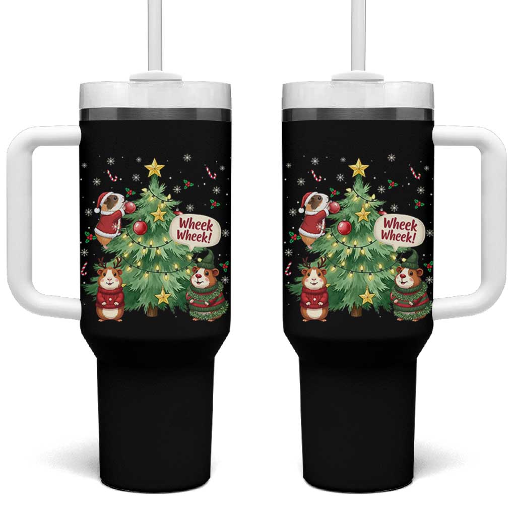 Wheek Wheek Guinea Pig Christmas Outfit Tumbler With Handle Cavy Lover Gift - Wonder Print Shop