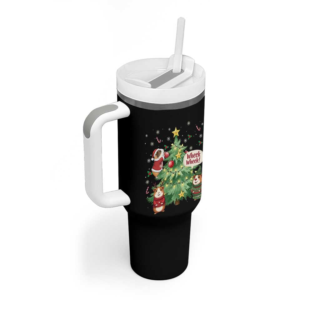 Wheek Wheek Guinea Pig Christmas Outfit Tumbler With Handle Cavy Lover Gift - Wonder Print Shop