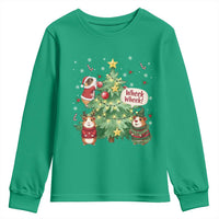 Wheek Wheek Guinea Pig Christmas Outfit Youth Sweatshirt Cavy Lover Gift - Wonder Print Shop