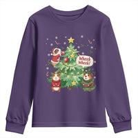 Wheek Wheek Guinea Pig Christmas Outfit Youth Sweatshirt Cavy Lover Gift - Wonder Print Shop