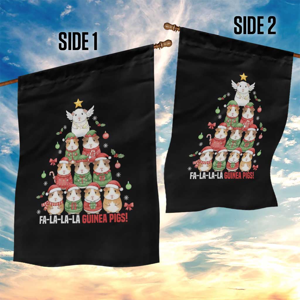 Fa La La La Guinea Pigs Garden Flag Funny Christmas Cavy Lover Gift - Wonder Print Shop