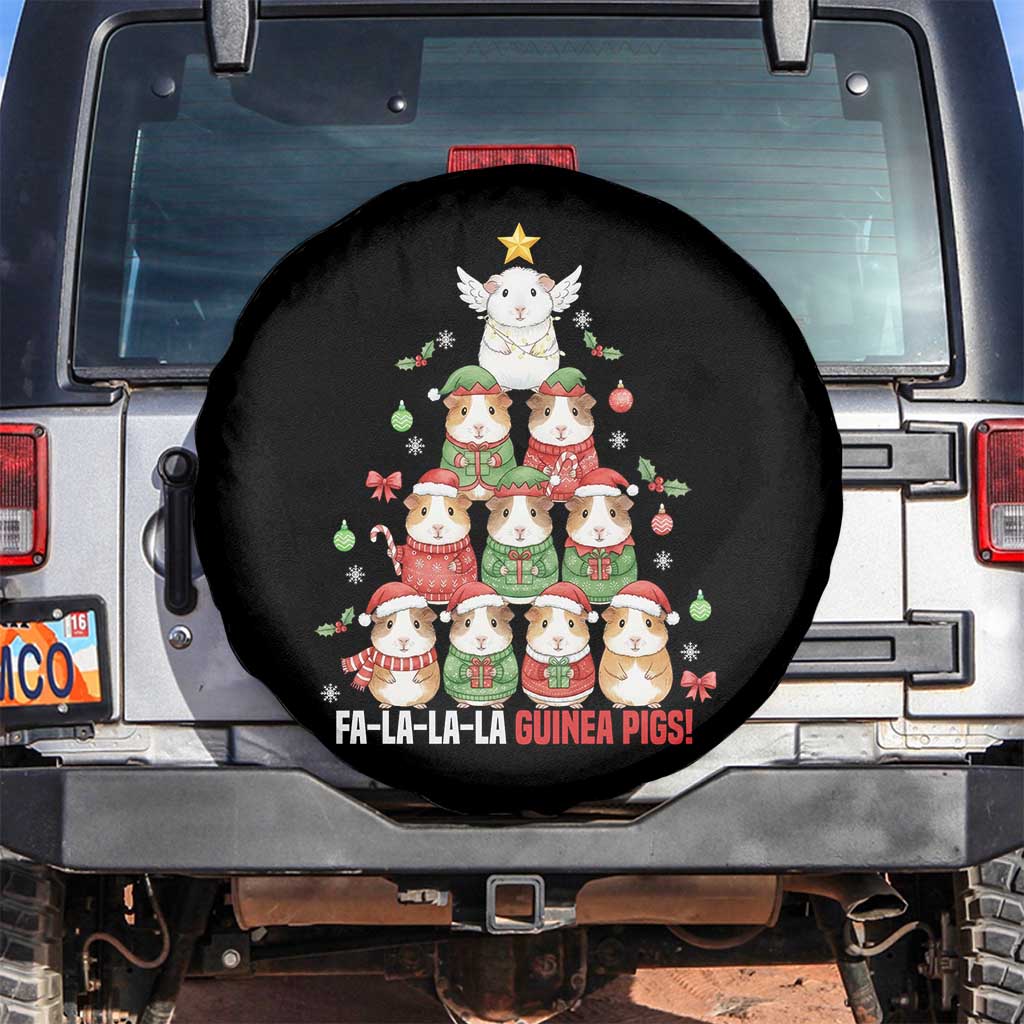 Fa La La La Guinea Pigs Spare Tire Cover Funny Christmas Cavy Lover Gift - Wonder Print Shop