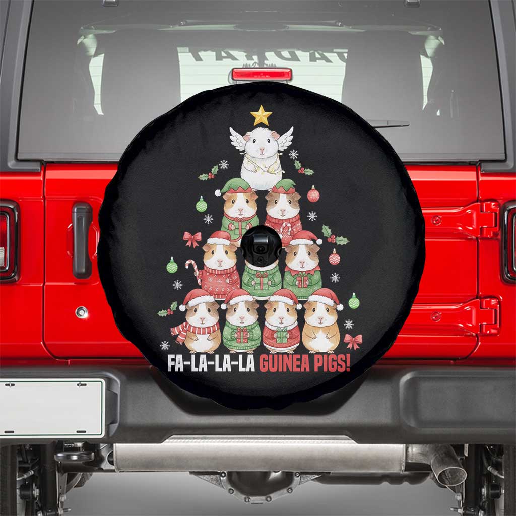 Fa La La La Guinea Pigs Spare Tire Cover Funny Christmas Cavy Lover Gift - Wonder Print Shop
