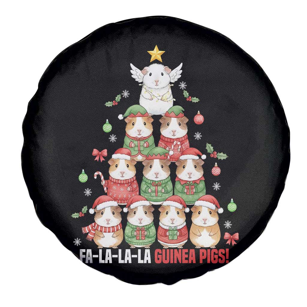 Fa La La La Guinea Pigs Spare Tire Cover Funny Christmas Cavy Lover Gift - Wonder Print Shop
