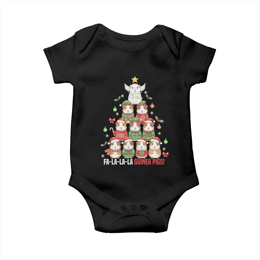 Fa La La La Guinea Pigs Baby Onesie Funny Christmas Cavy Lover Gift - Wonder Print Shop
