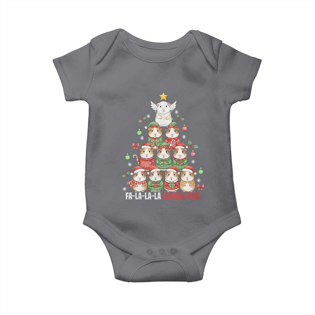 Fa La La La Guinea Pigs Baby Onesie Funny Christmas Cavy Lover Gift - Wonder Print Shop