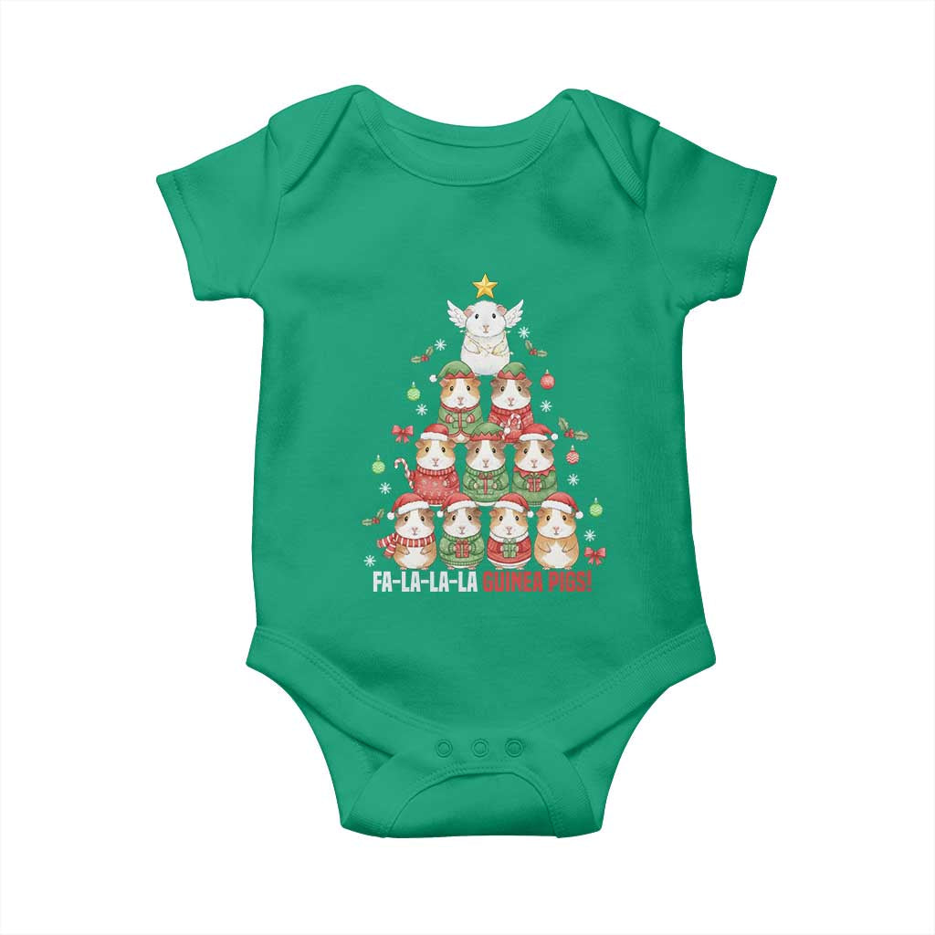 Fa La La La Guinea Pigs Baby Onesie Funny Christmas Cavy Lover Gift - Wonder Print Shop
