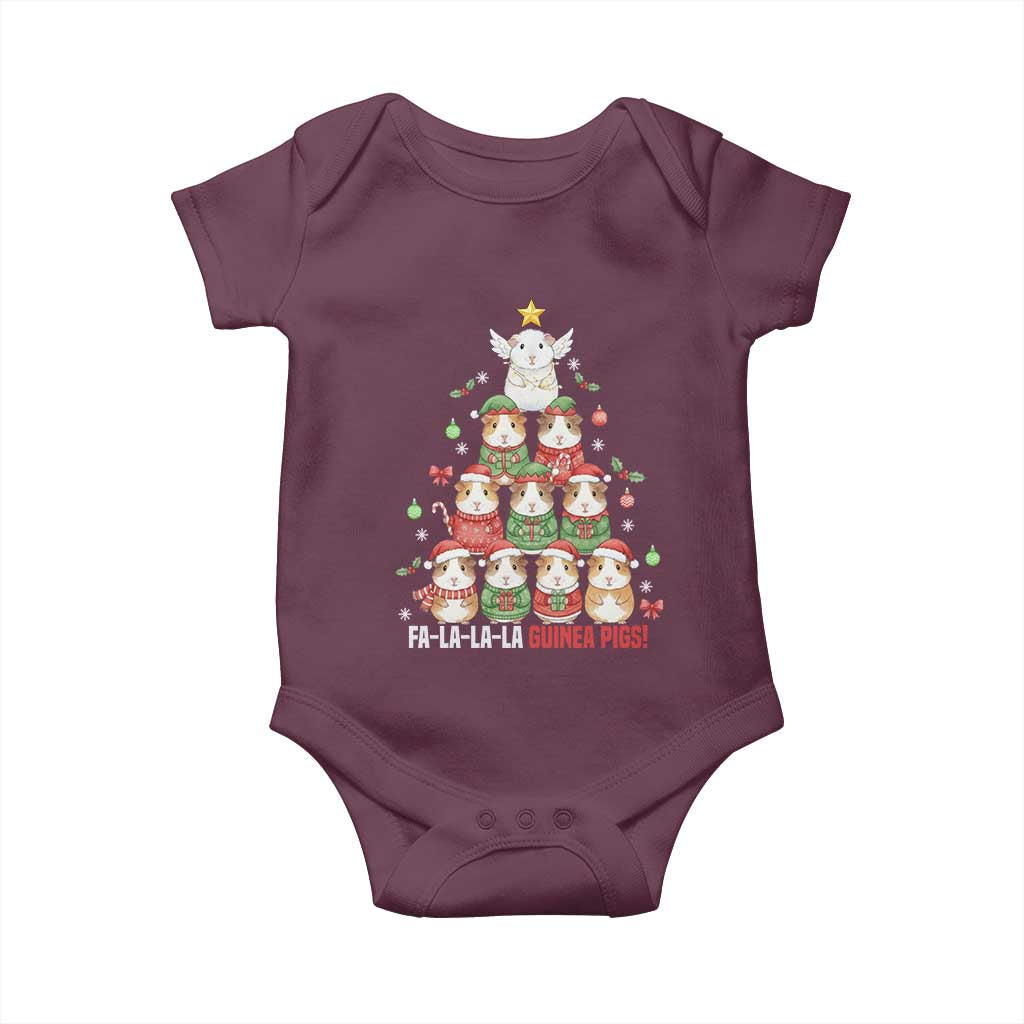 Fa La La La Guinea Pigs Baby Onesie Funny Christmas Cavy Lover Gift - Wonder Print Shop