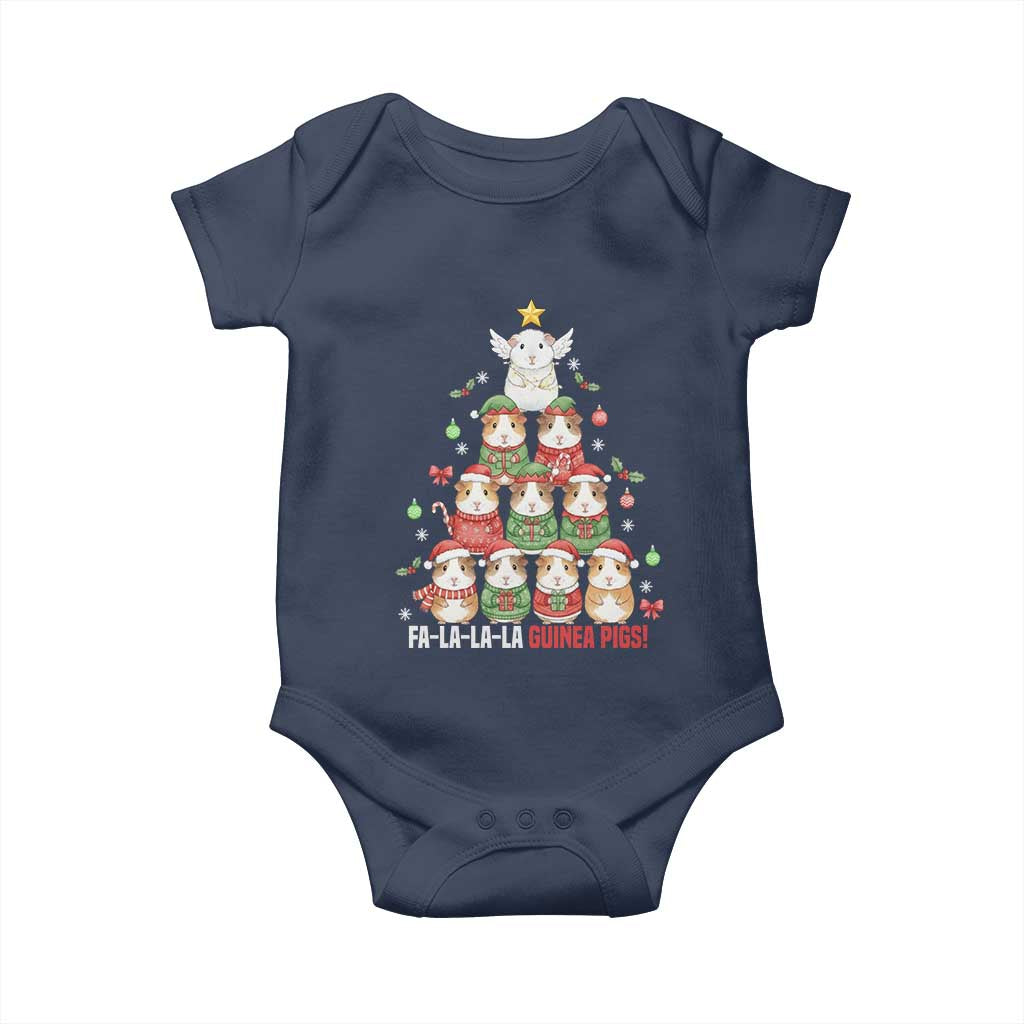 Fa La La La Guinea Pigs Baby Onesie Funny Christmas Cavy Lover Gift - Wonder Print Shop