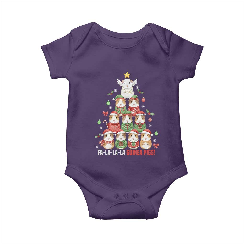 Fa La La La Guinea Pigs Baby Onesie Funny Christmas Cavy Lover Gift - Wonder Print Shop