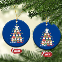 Fa La La La Guinea Pigs Ceramic Ornament Funny Christmas Cavy Lover Gift - Wonder Print Shop