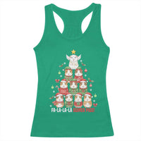 Fa La La La Guinea Pigs Racerback Tank Top Funny Christmas Cavy Lover Gift - Wonder Print Shop
