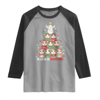 Fa La La La Guinea Pigs Raglan Shirt Funny Christmas Cavy Lover Gift - Wonder Print Shop