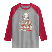 Fa La La La Guinea Pigs Raglan Shirt Funny Christmas Cavy Lover Gift - Wonder Print Shop