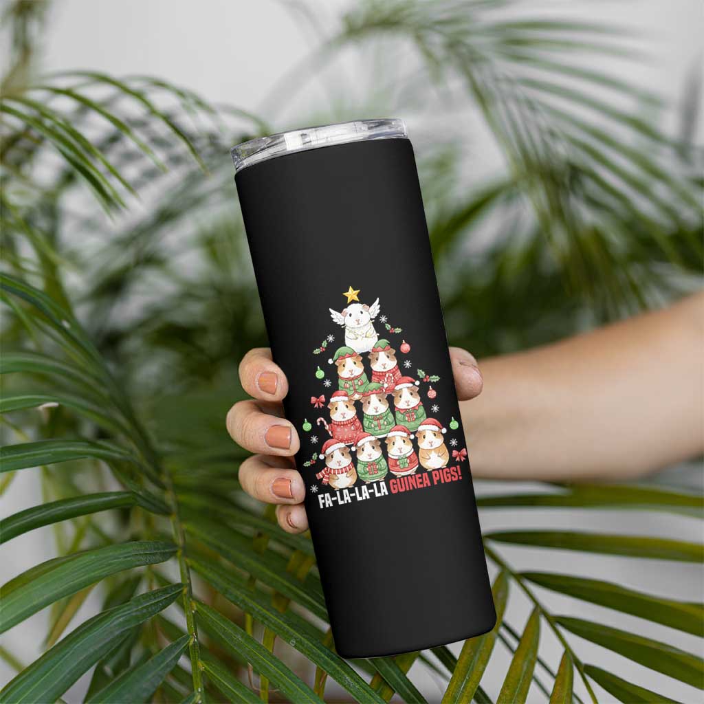 Fa La La La Guinea Pigs Skinny Tumbler Funny Christmas Cavy Lover Gift - Wonder Print Shop