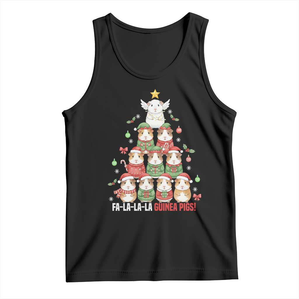 Fa La La La Guinea Pigs Tank Top Funny Christmas Cavy Lover Gift - Wonder Print Shop