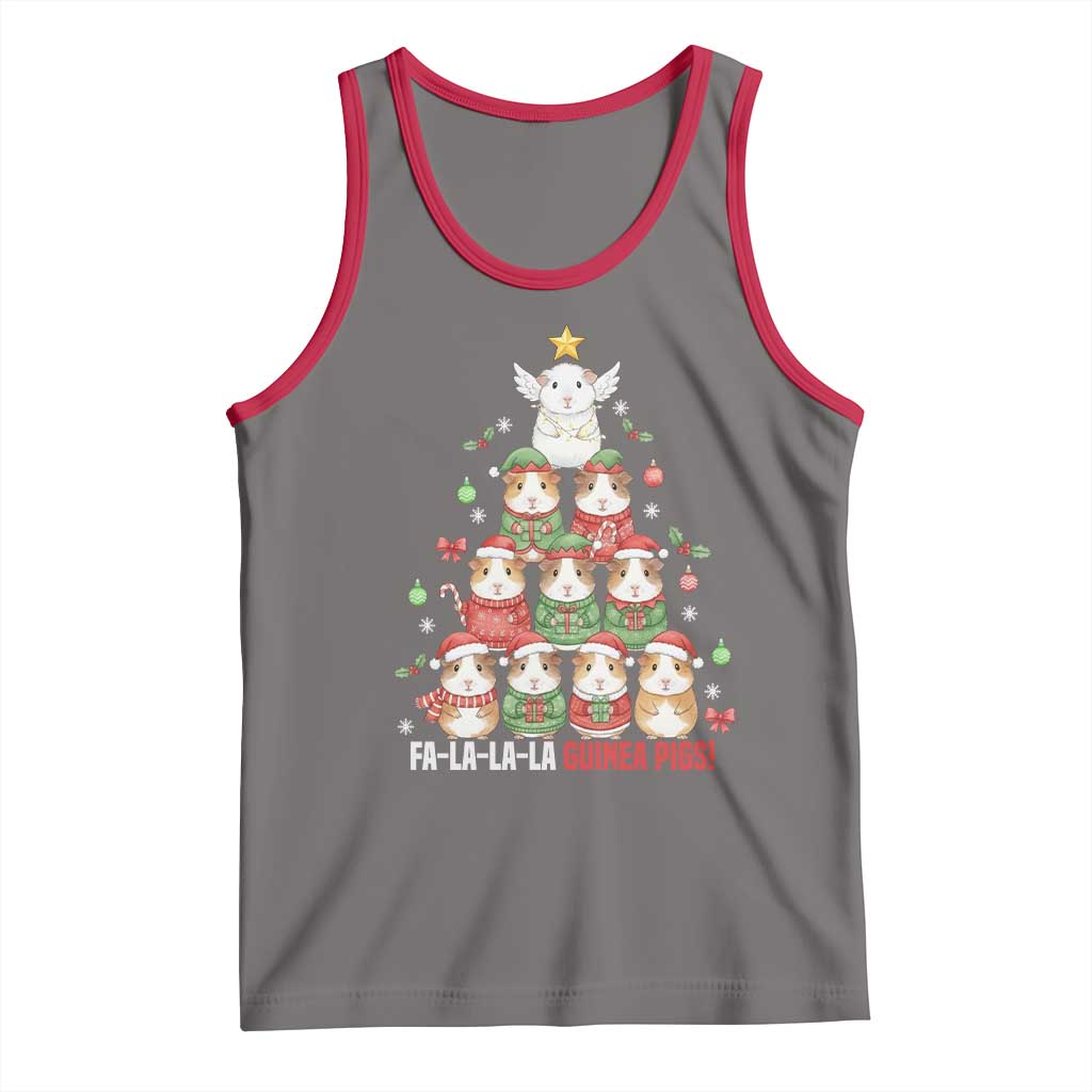 Fa La La La Guinea Pigs Tank Top Funny Christmas Cavy Lover Gift - Wonder Print Shop
