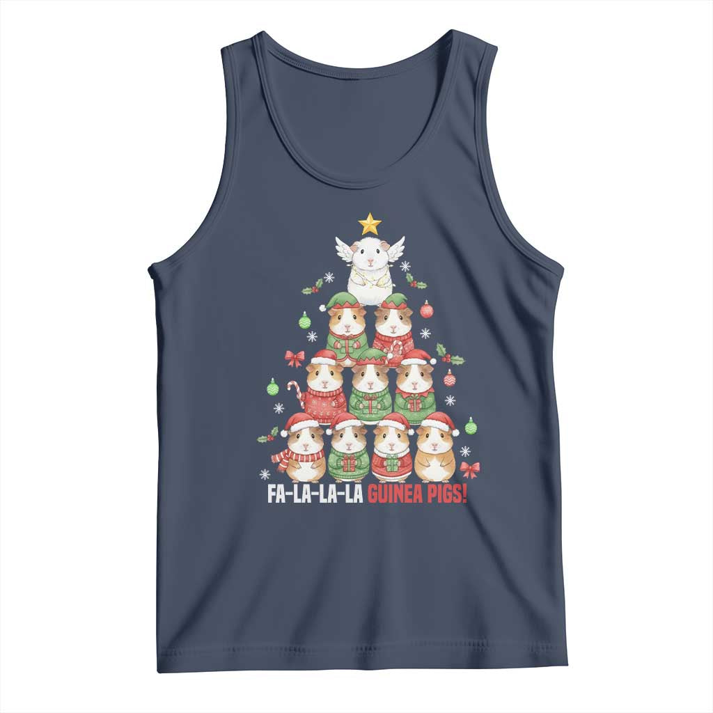 Fa La La La Guinea Pigs Tank Top Funny Christmas Cavy Lover Gift - Wonder Print Shop