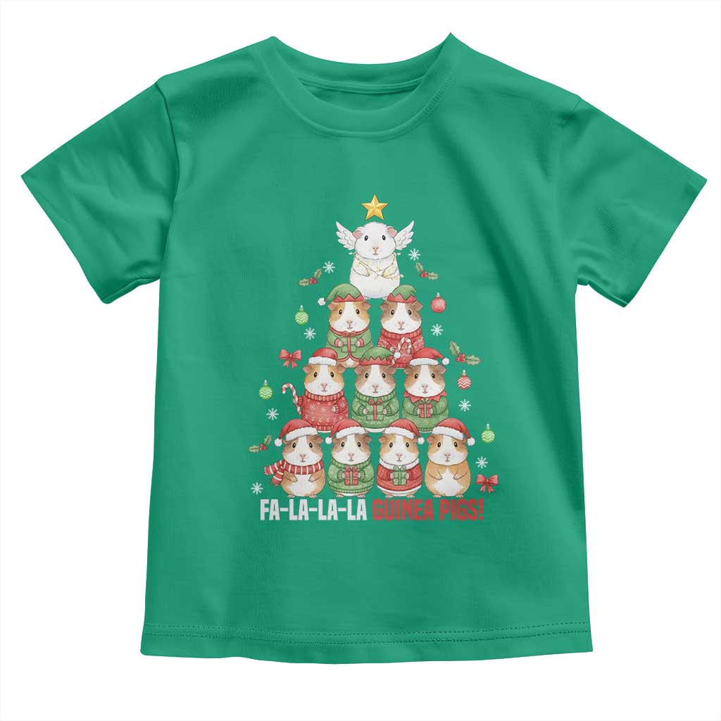 Fa La La La Guinea Pigs Toddler T Shirt Funny Christmas Cavy Lover Gift - Wonder Print Shop