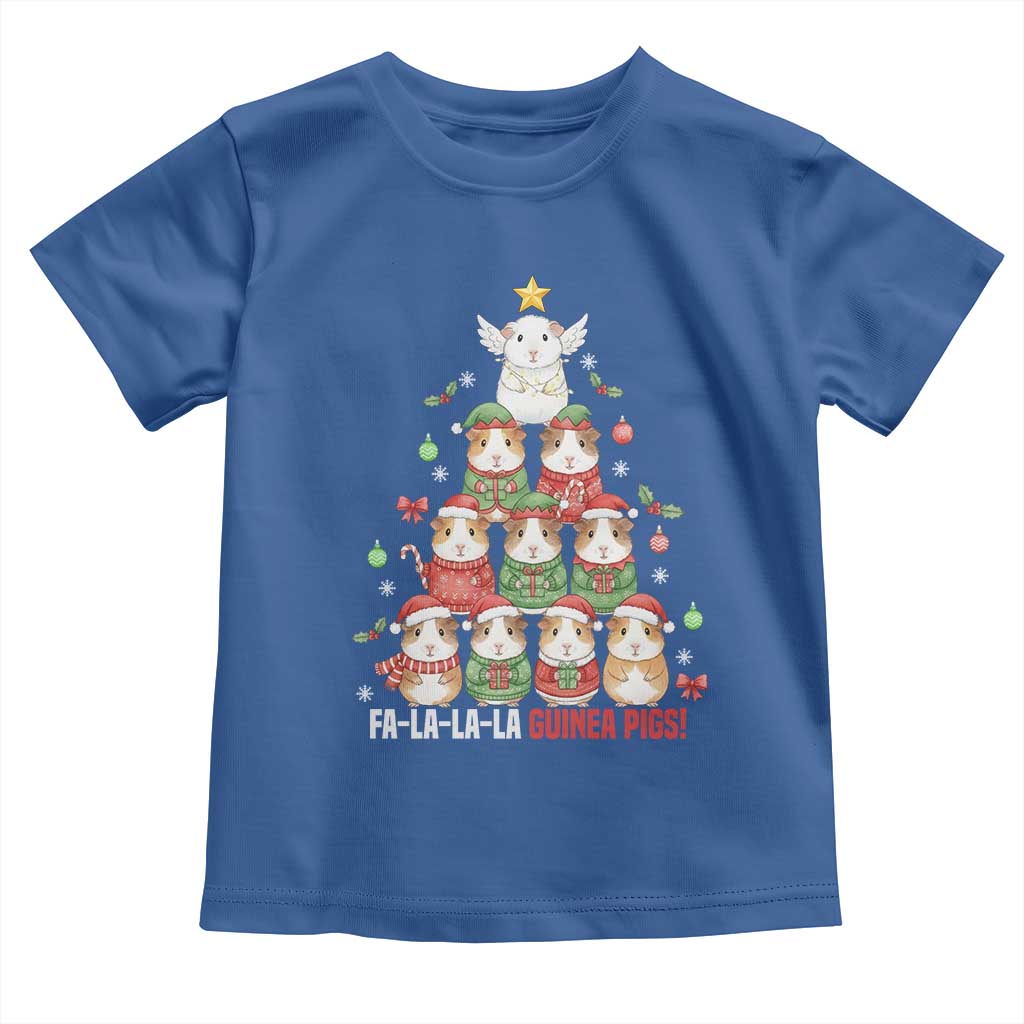 Fa La La La Guinea Pigs Toddler T Shirt Funny Christmas Cavy Lover Gift - Wonder Print Shop