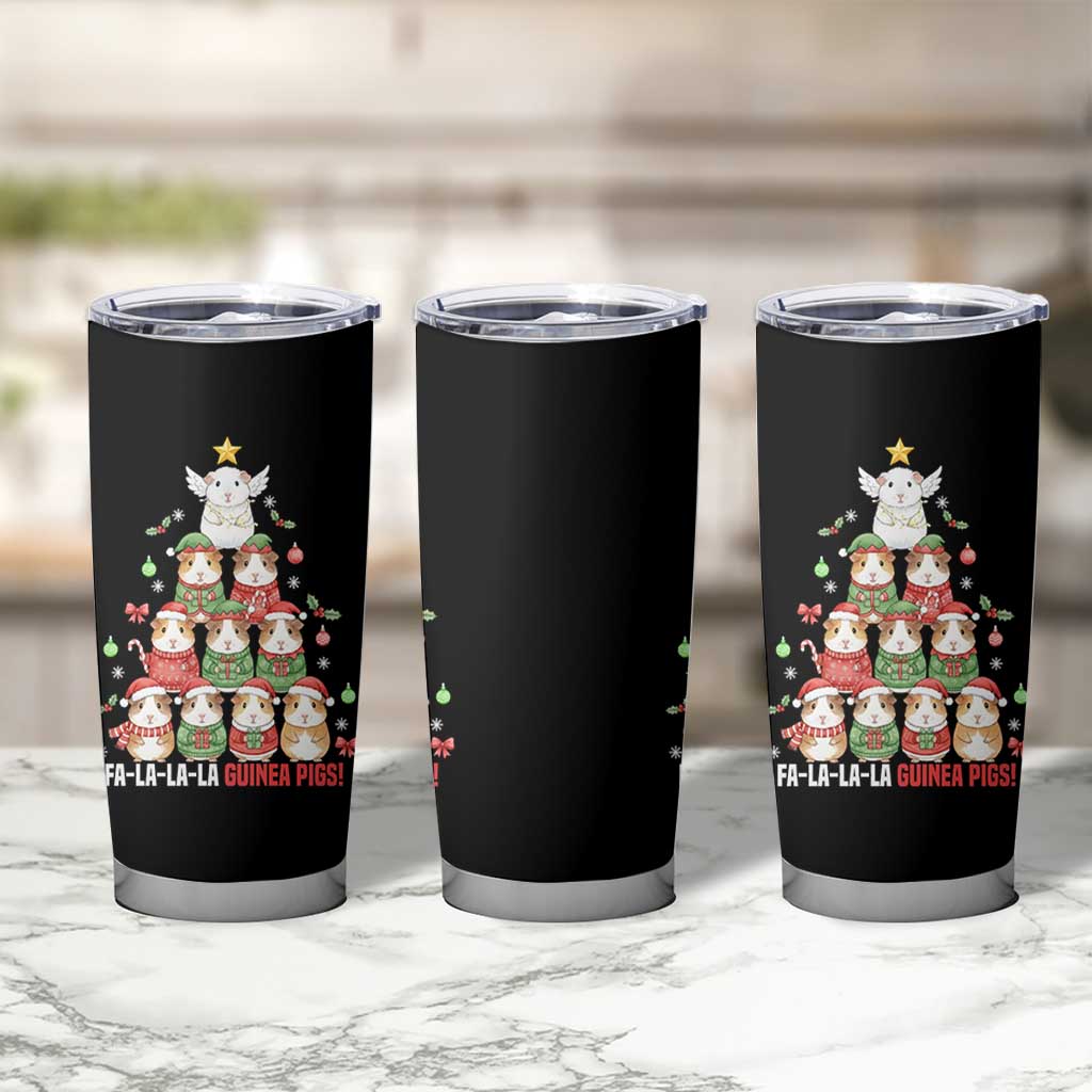 Fa La La La Guinea Pigs Tumbler Cup Funny Christmas Cavy Lover Gift - Wonder Print Shop