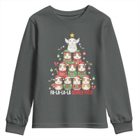 Fa La La La Guinea Pigs Youth Sweatshirt Funny Christmas Cavy Lover Gift - Wonder Print Shop