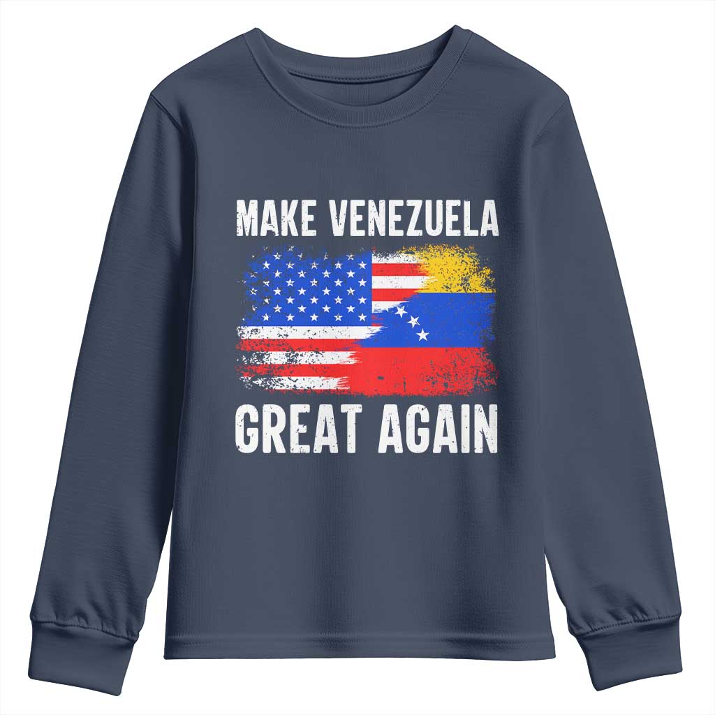 Make Venezuela Great Again Youth Sweatshirt Political Gift - Wonder Print Shop