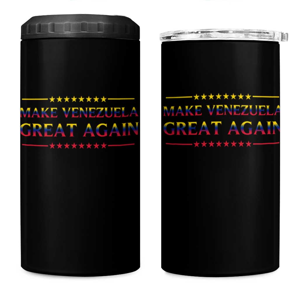 International Venezuela Gifts 4 in 1 Can Cooler Tumbler Make Venezuela Great Again - Wonder Print Shop