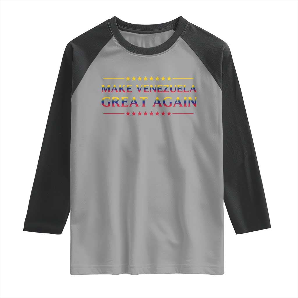 International Venezuela Gifts Raglan Shirt Make Venezuela Great Again - Wonder Print Shop