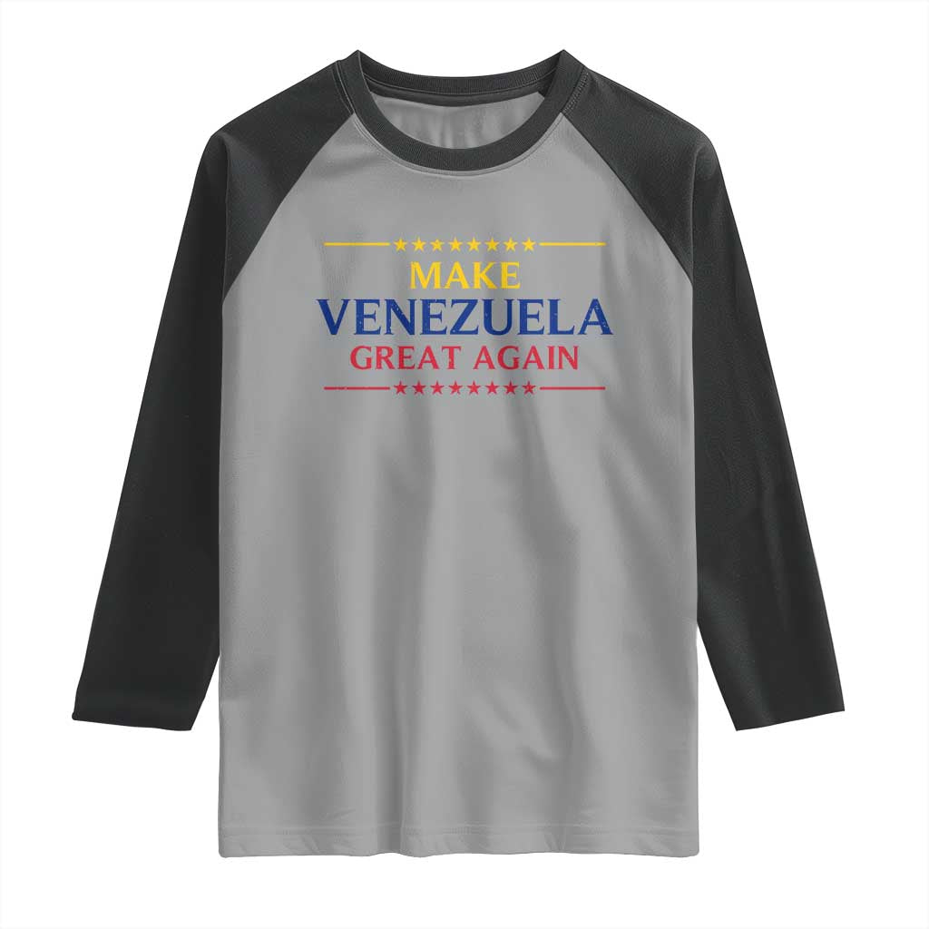Venezuela Libre Raglan Shirt Make Venezuela Great Again - Wonder Print Shop