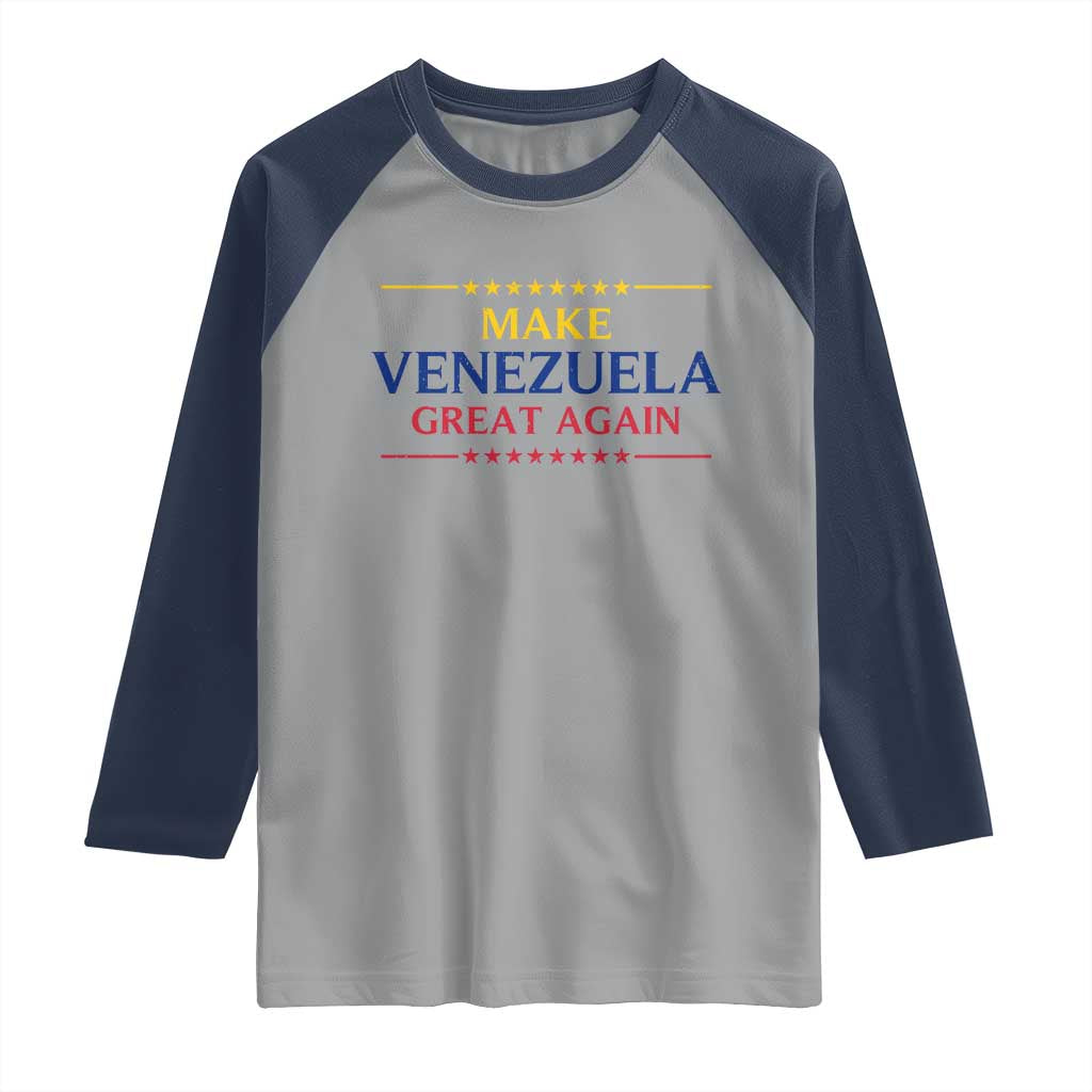 Venezuela Libre Raglan Shirt Make Venezuela Great Again - Wonder Print Shop