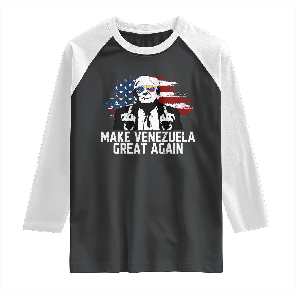 MVGA Make Venezuela Great Again Raglan Shirt Funny Political Gift - Wonder Print Shop