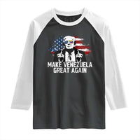 MVGA Make Venezuela Great Again Raglan Shirt Funny Political Gift - Wonder Print Shop
