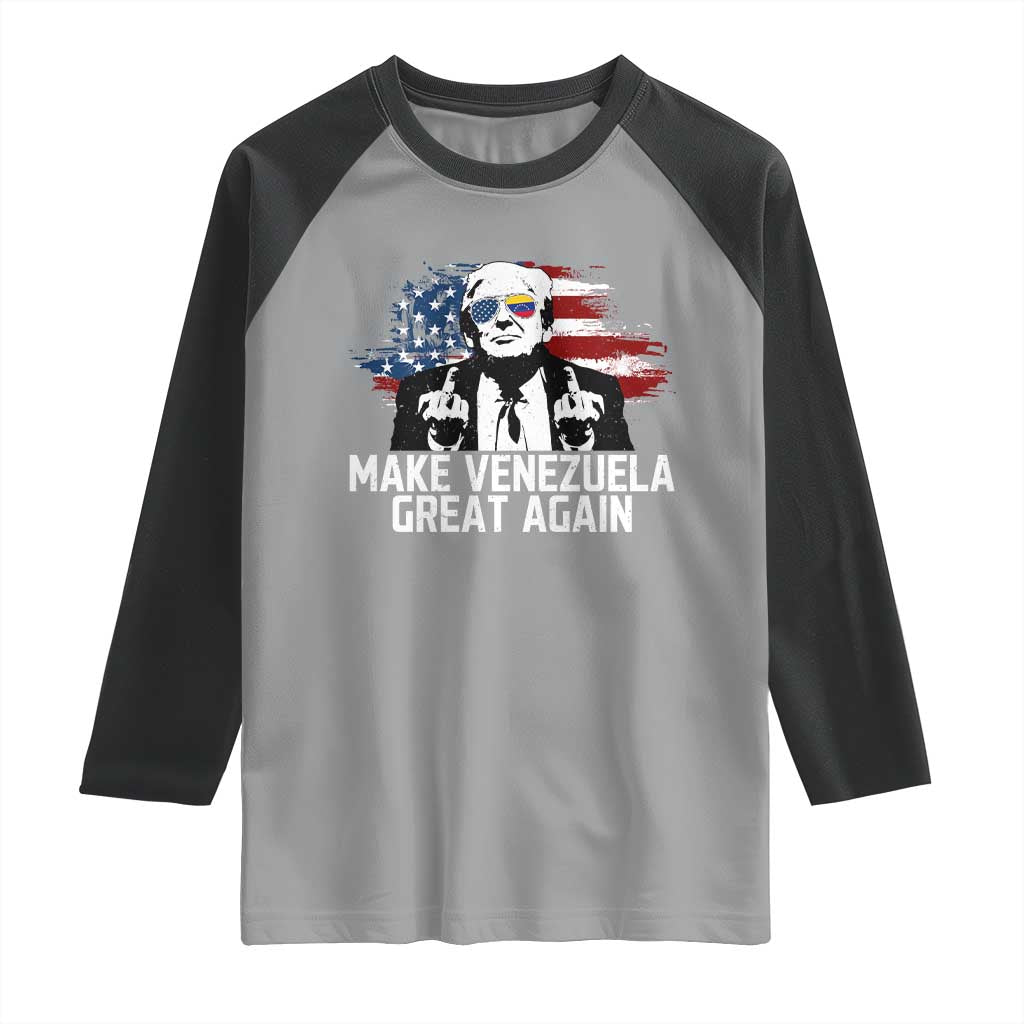 MVGA Make Venezuela Great Again Raglan Shirt Funny Political Gift - Wonder Print Shop
