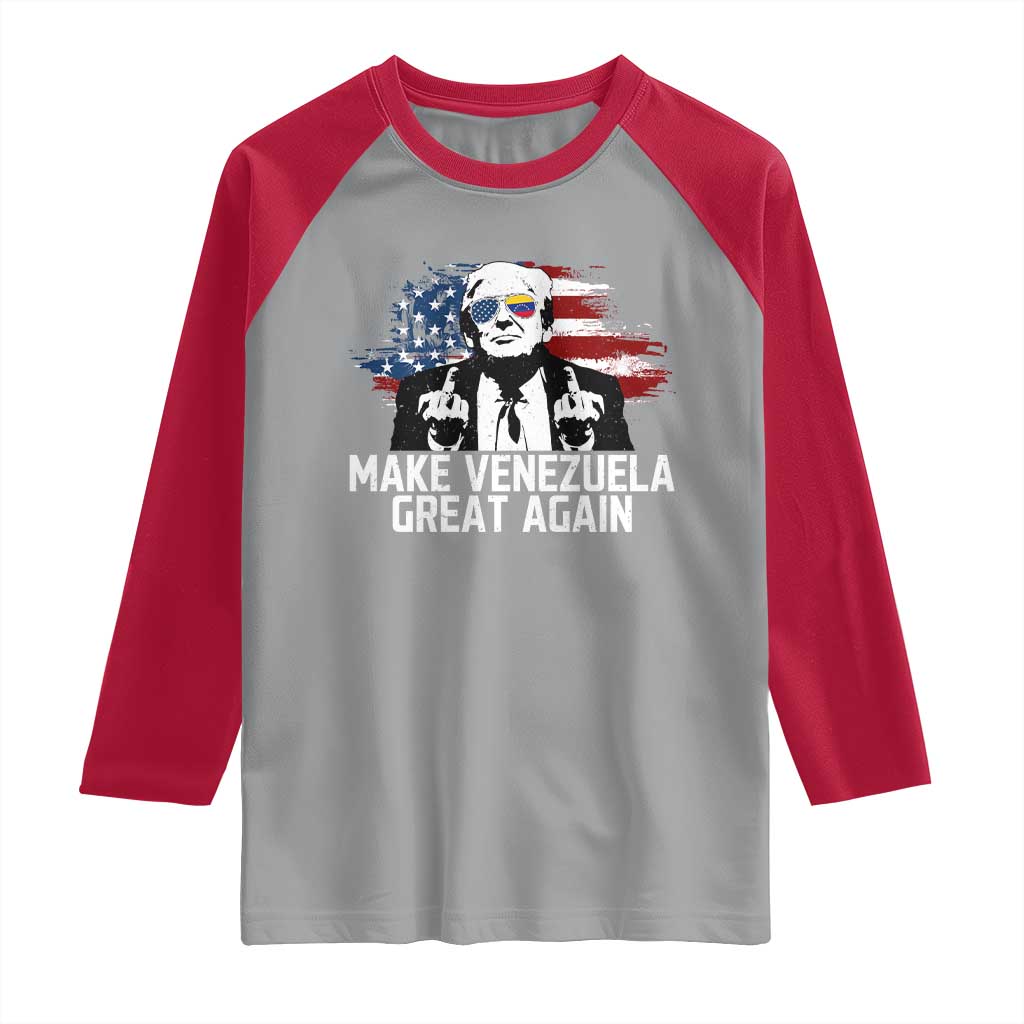 MVGA Make Venezuela Great Again Raglan Shirt Funny Political Gift - Wonder Print Shop