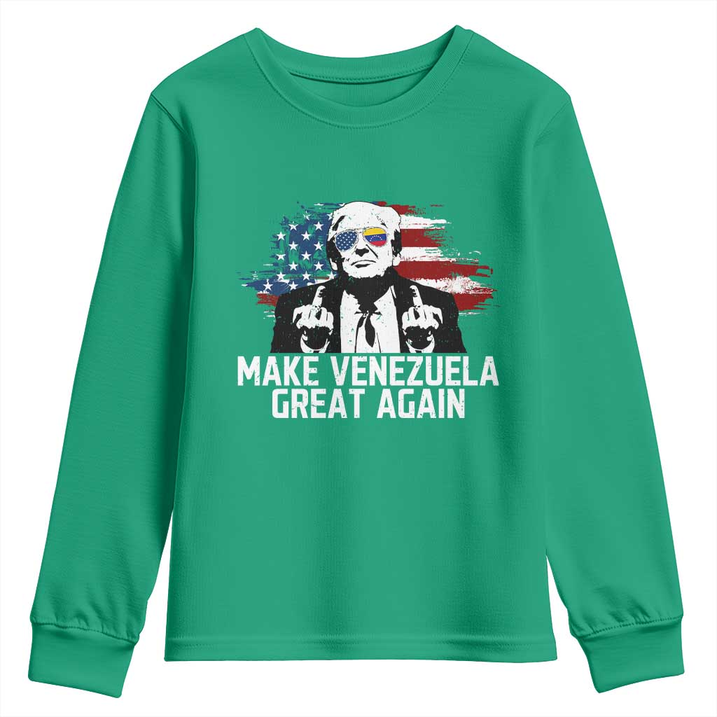 MVGA Make Venezuela Great Again Youth Sweatshirt Funny Political Gift - Wonder Print Shop